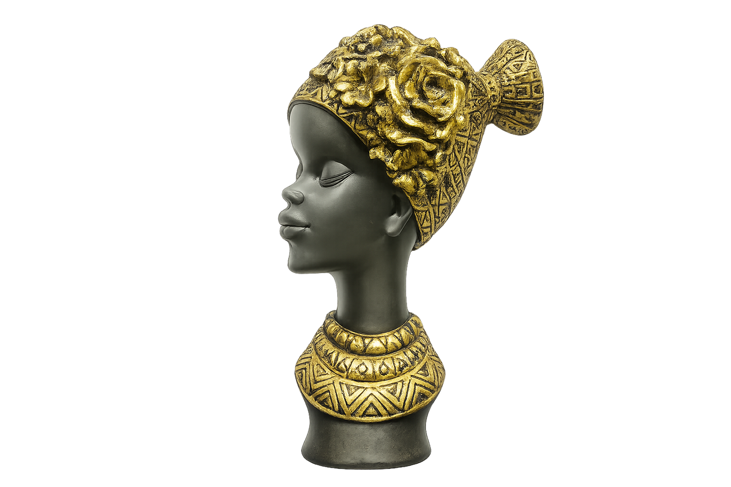 African Lady Sculpture – Elegant Cultural Art Décor (Copy) - view 2