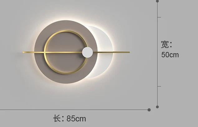 Celestial Harmony - Modern LED Wall Sculpture