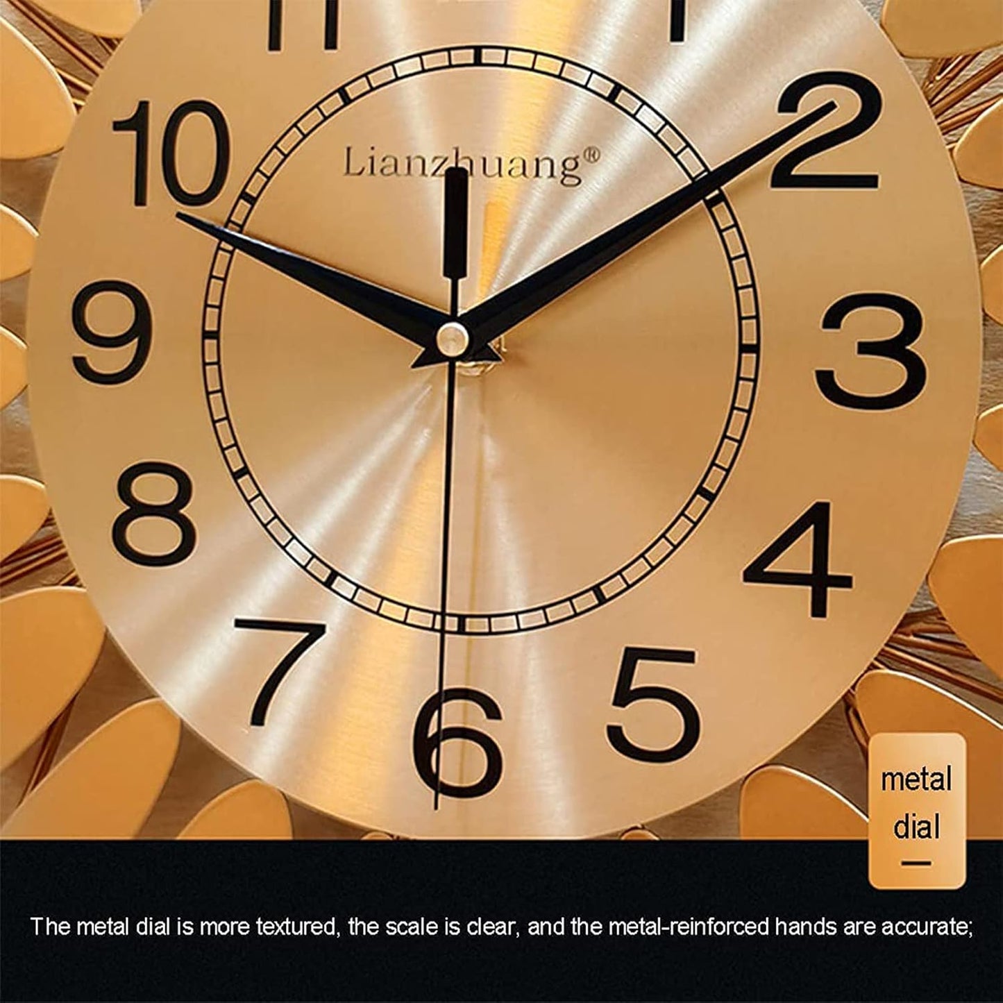 Radiant Radiance Sunflower Wall Clock Decor - A Symphony of Time - view 6