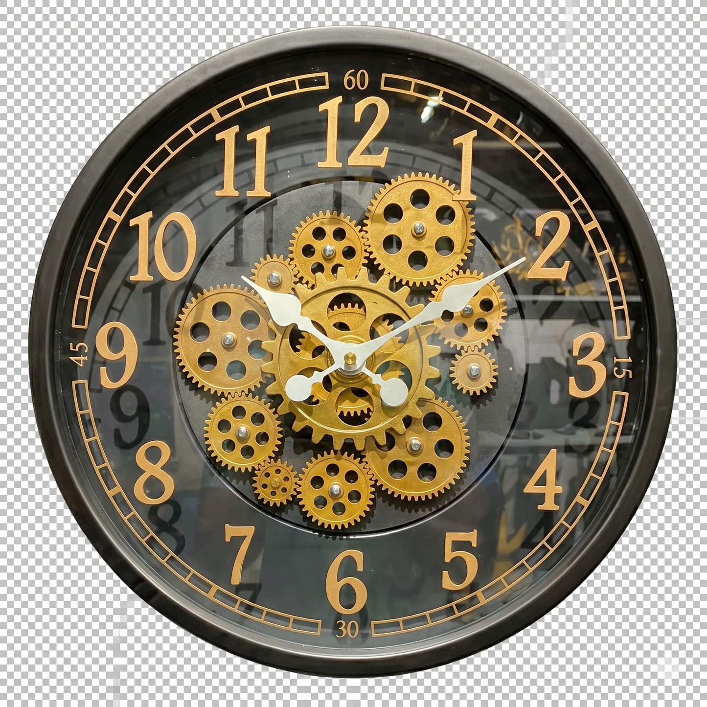 Industrial Harmony - Modern Gear Wall Clock Decor