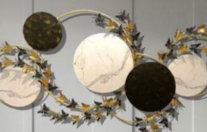 Celestial Circles - Modern Abstract Metal Wall Sculpture