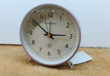 Nordic Minimalist Tabletop Alarm Clock – Serene Pastel Series