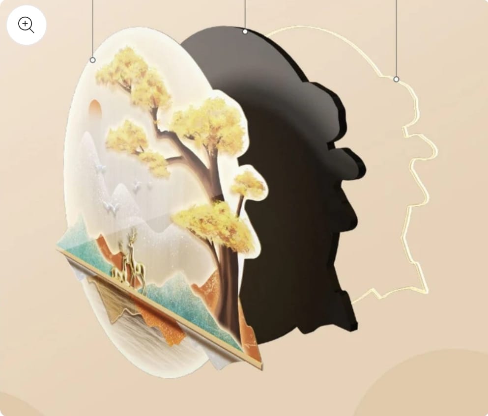 3D Wall Decor with LED Crystal Painting