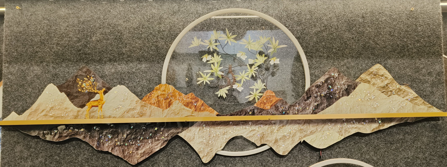3D Wall Decor with LED Crystal Painting