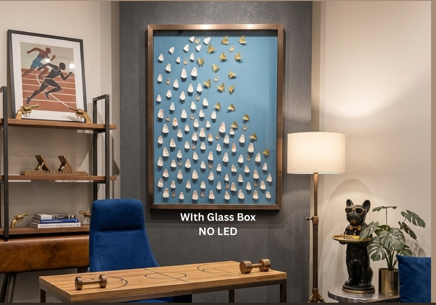 Petal Cascade 3D Shadow Box Wall Art - 24"x32" 3D shadow box wall art by Artiksha