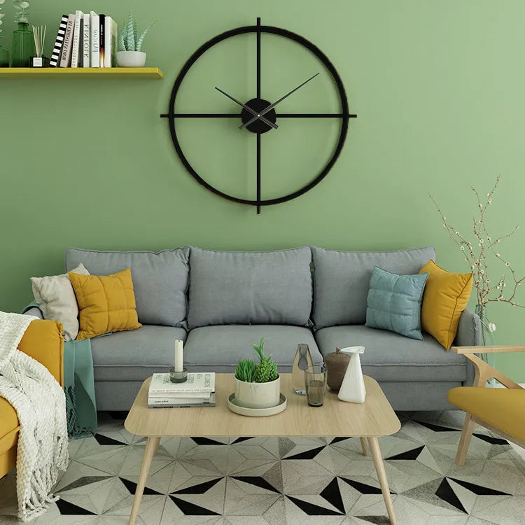 Unique Imported Metal Wall Clock for Modern Decor 24 Inch
