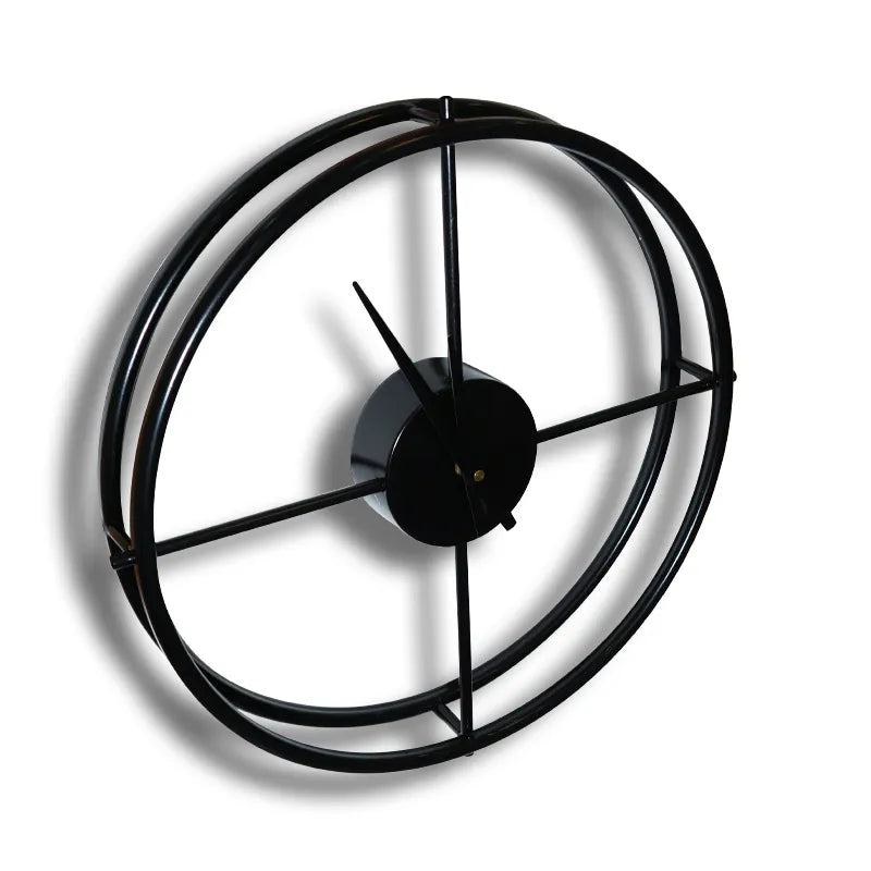 Unique Imported Metal Wall Clock for Modern Decor 24 Inch