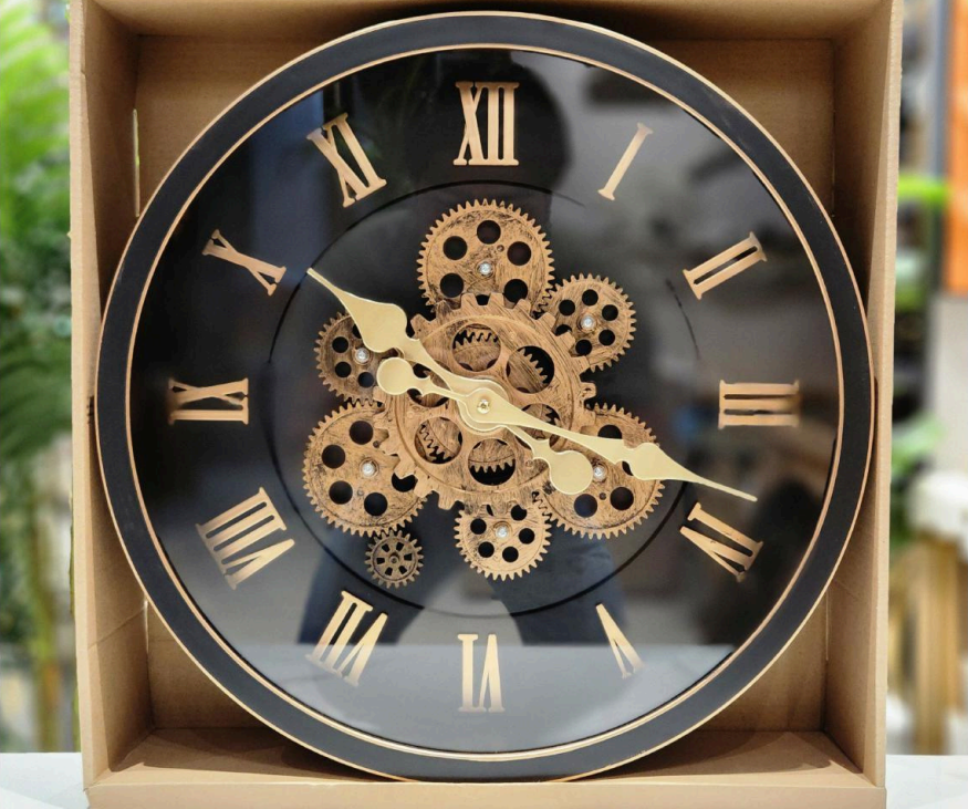 Timeless Mechanics - Elegant Gear Wall Clock
