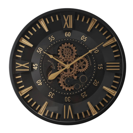 Industrial Gears - Oversized Steampunk Wall Clock