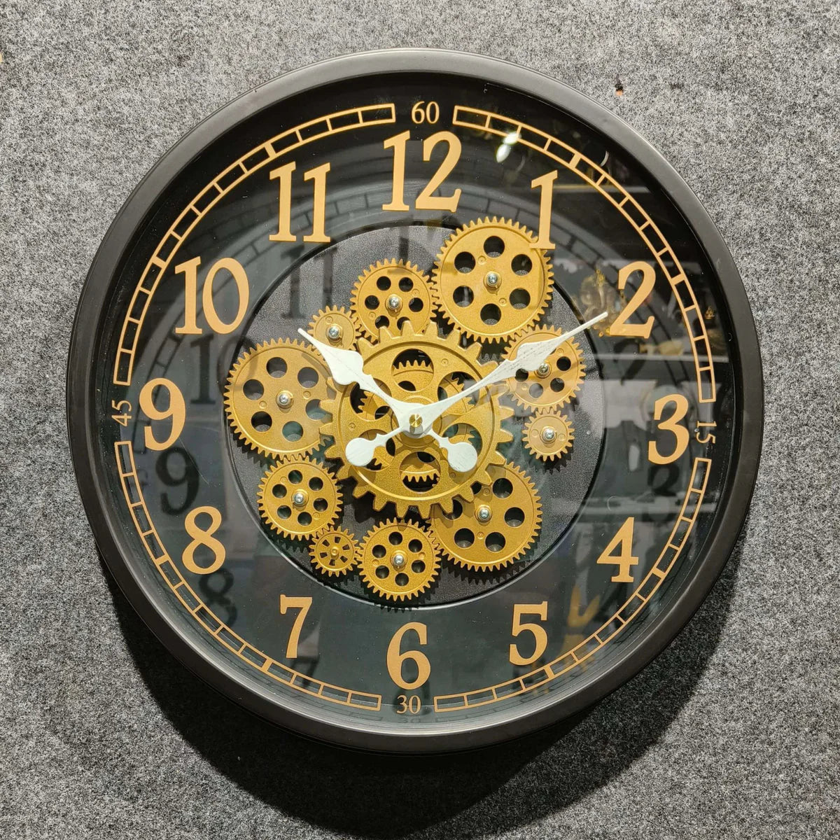 Industrial Harmony - Modern Gear Wall Clock