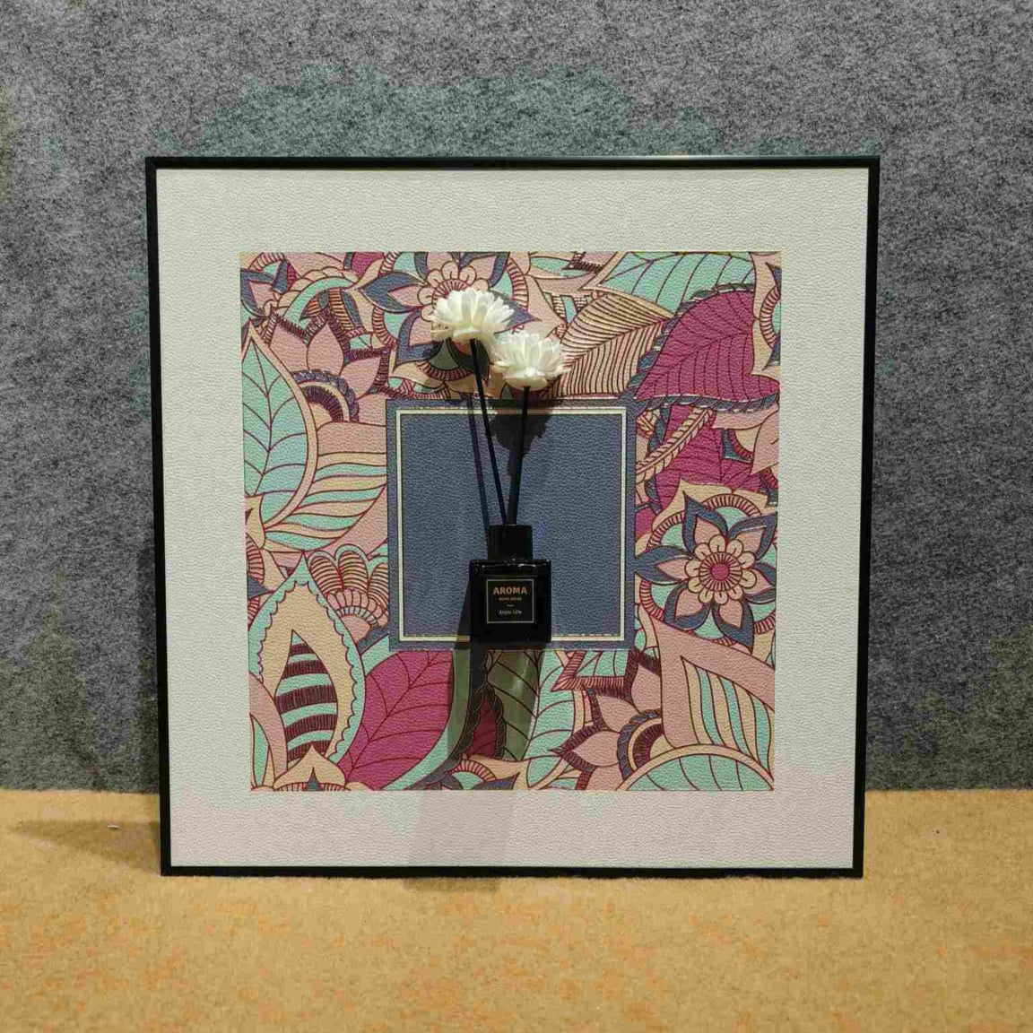 Wavy Grid: Textured Abstract Wall Art
