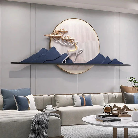 Celestial Harmony Glow: LED Wall Art with Starry Scene