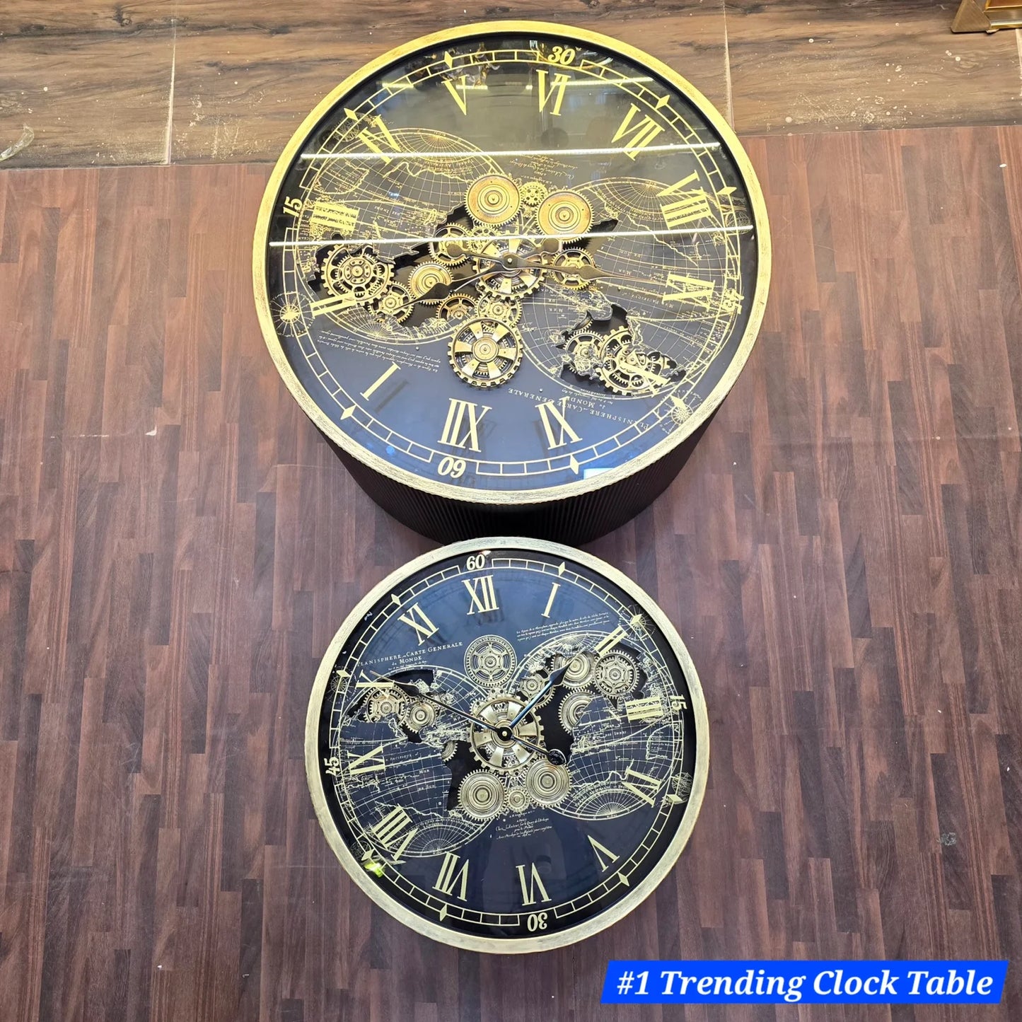 "Vintage Timekeeper" Steampunk Nesting Table Set