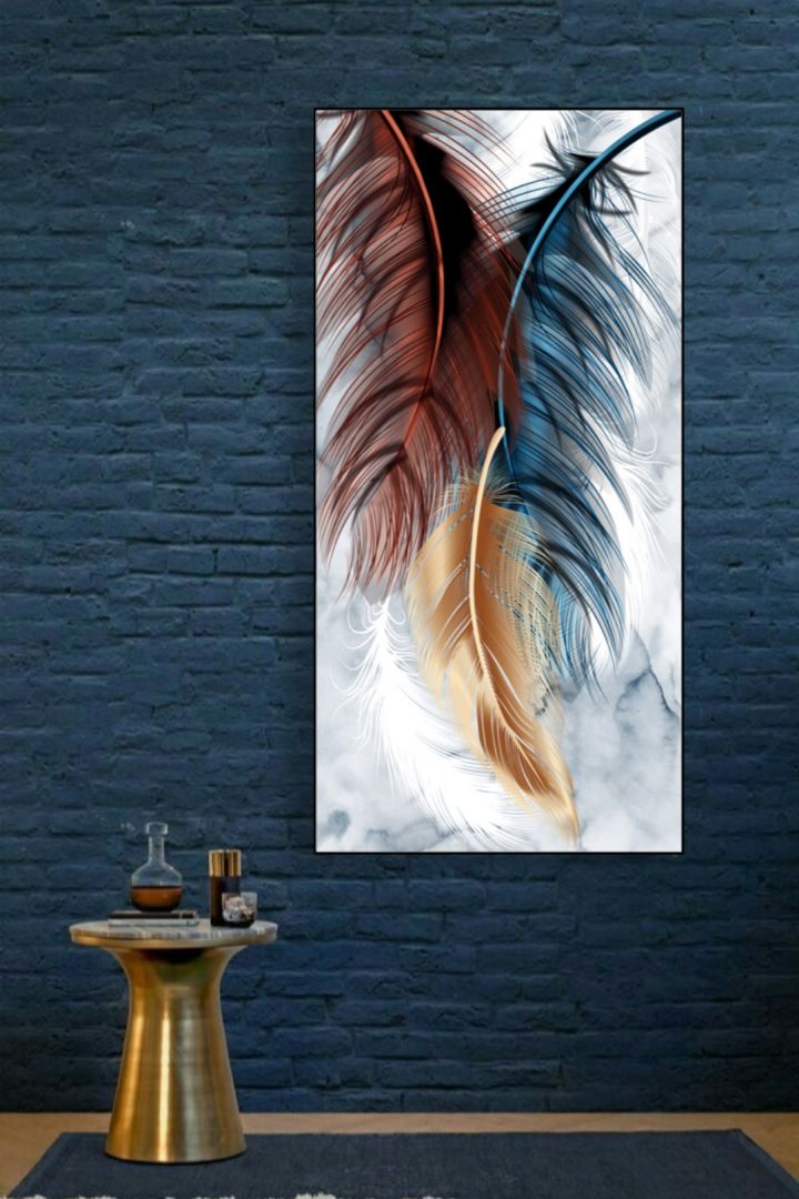Ethereal Plumes - Multi-Feather Abstract Wall Art