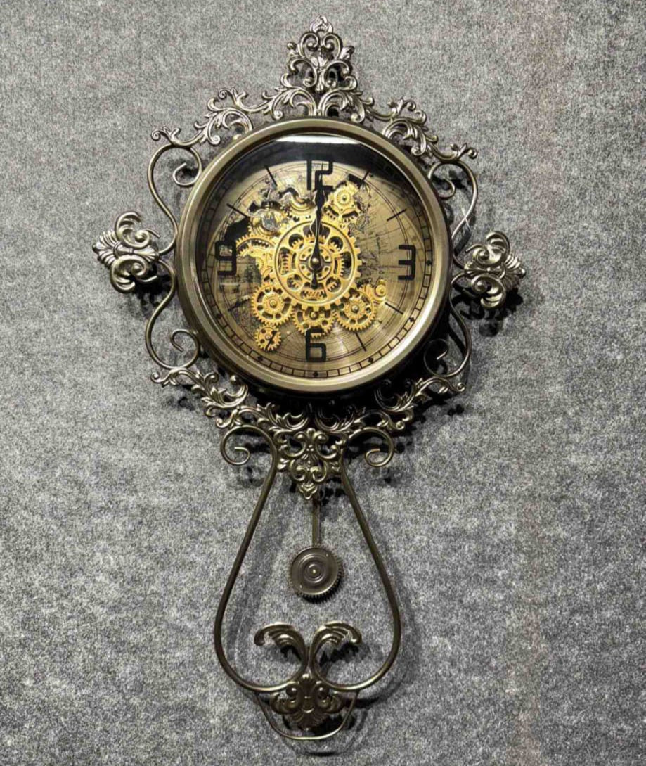 "Victorian Grandeur" Ornate Pendulum Wall Clock