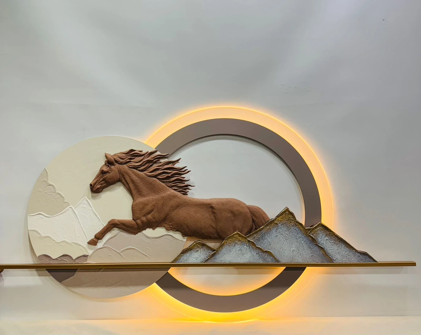 Tranquil Forest Lumina: LED Wall Art with Nature Scene