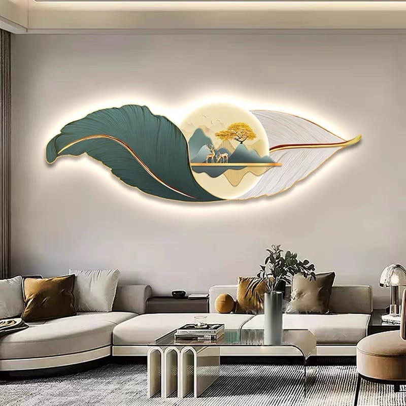 Leaf Serenity LED Wall Art