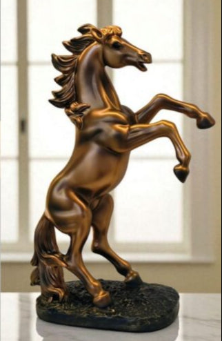 Majestic Rearing Horse Sculpture - Symbol of Power and Grace