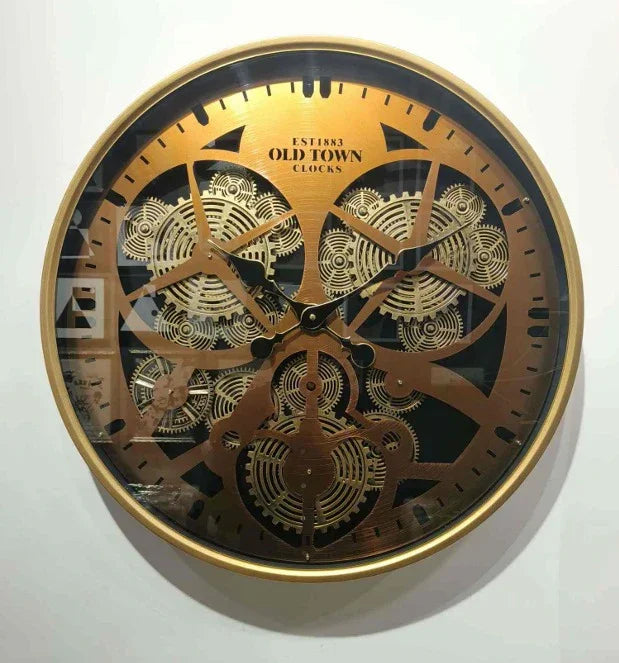 "Old Town Clock" Grand Gear Wall Clock