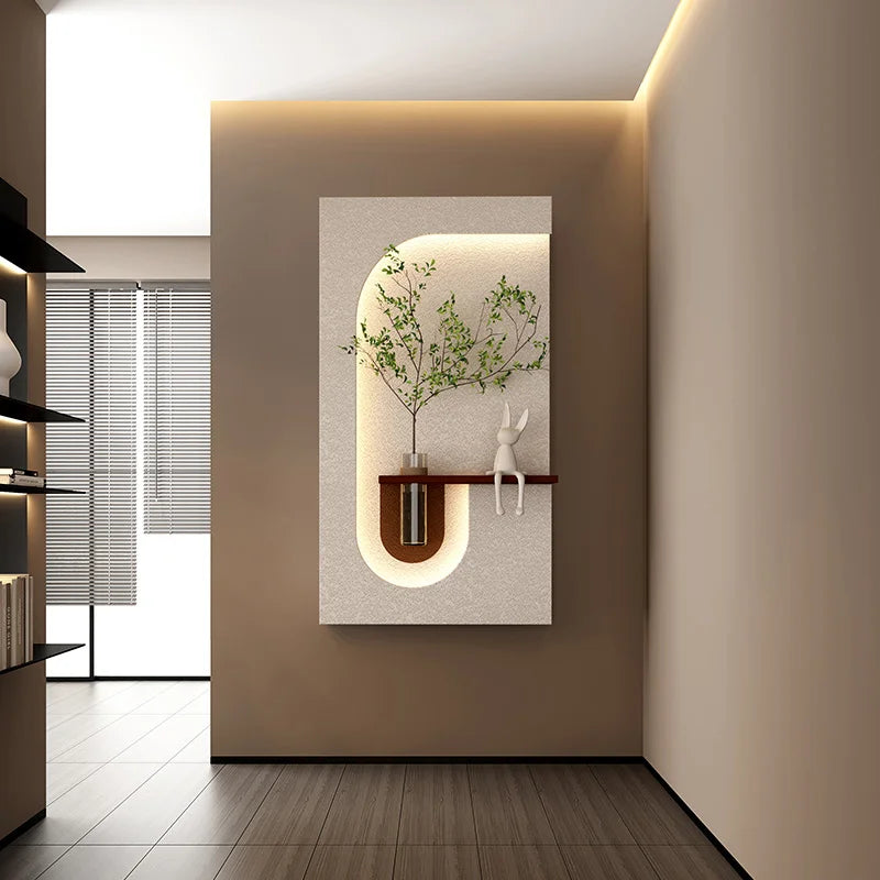 Serene Glow - Modern Illuminated Wall Art