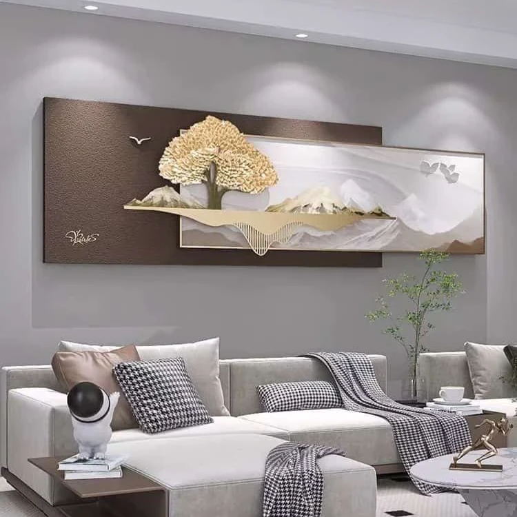 Ceramic Pebble Cascade Wall Art with LED Glow
