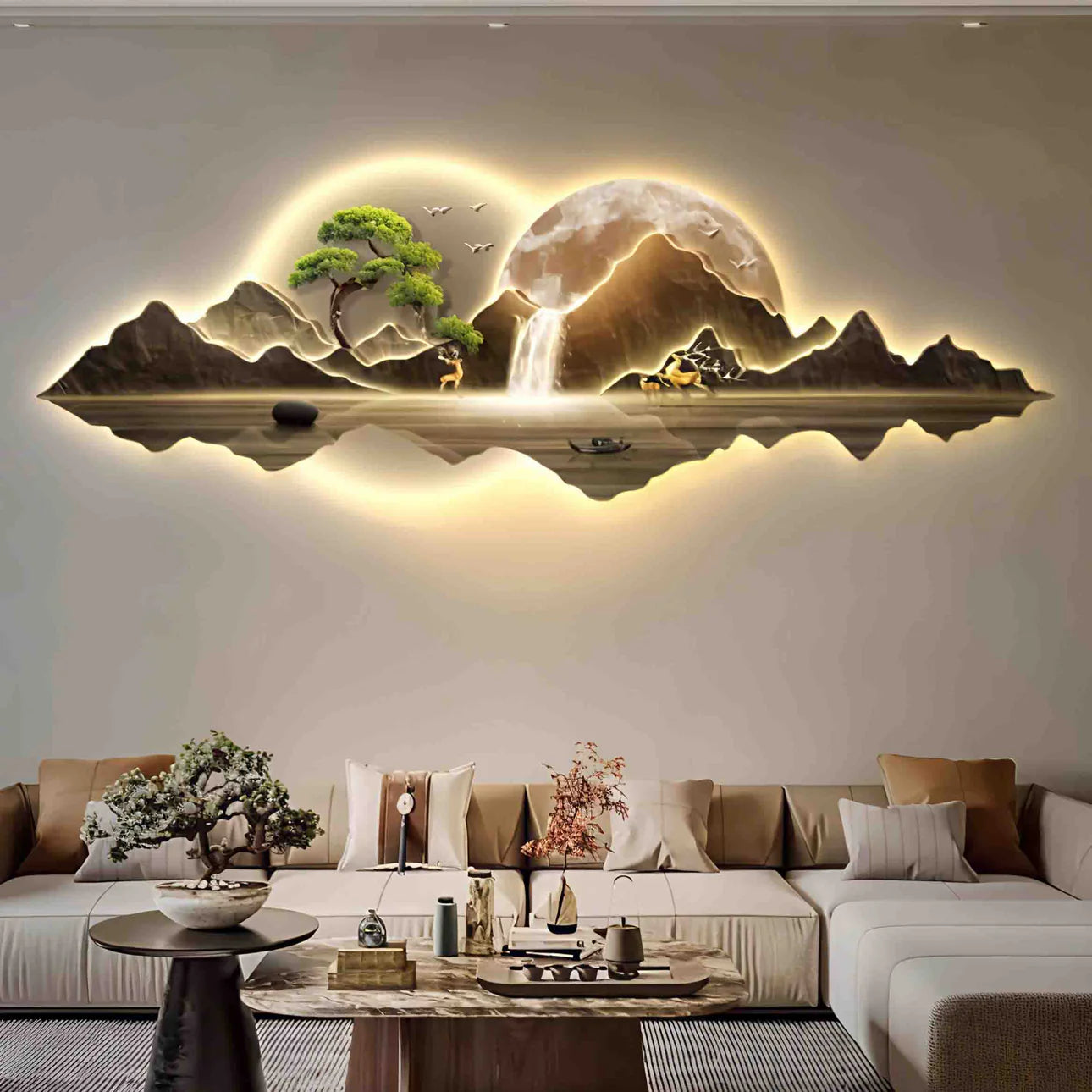 Aurora Bloom LED Wall Art