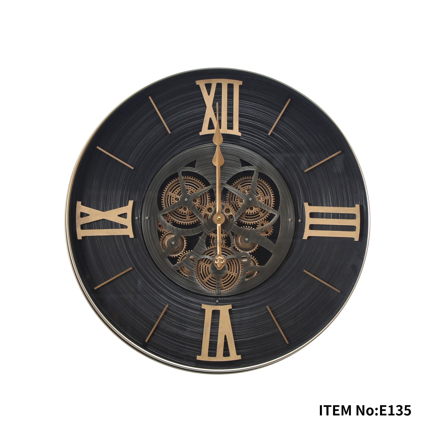 "Industrial Grandeur" Gear Wall Clock