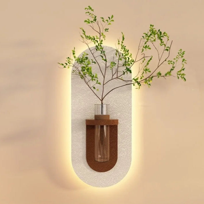 Ethereal Bloom - Modern Illuminated Wall Art