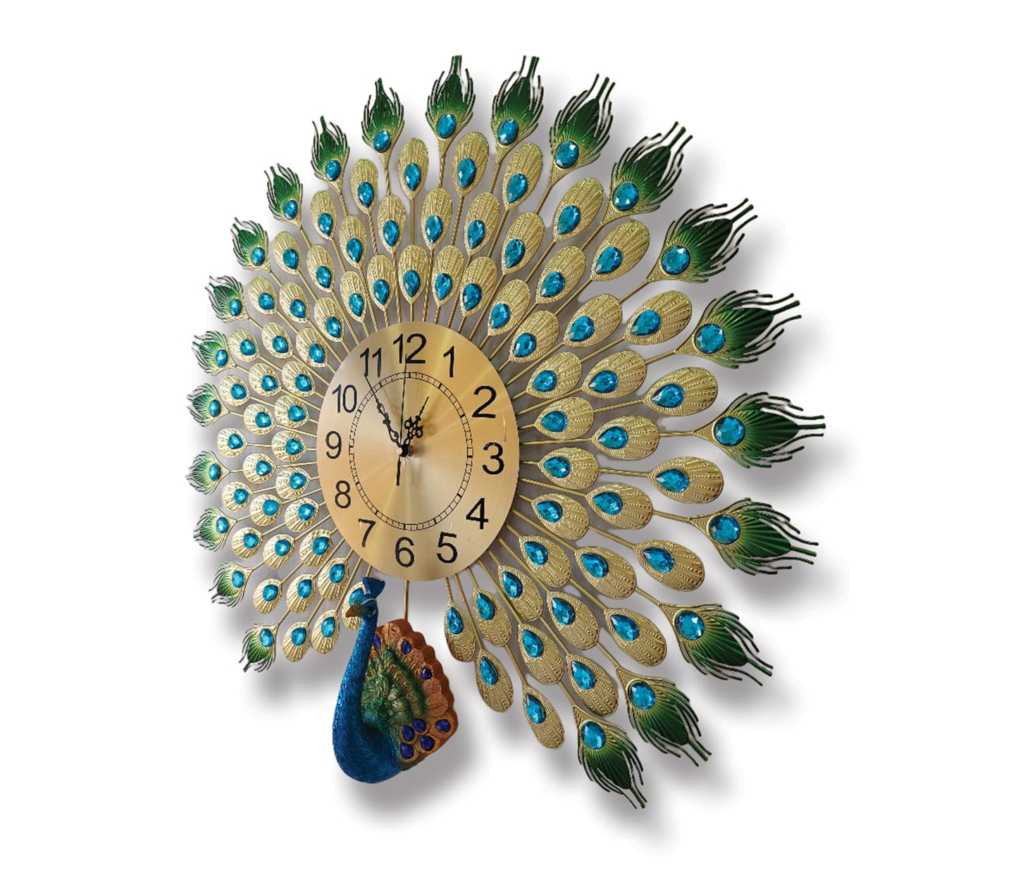Premium Peacock Wall Clock – Elegant and Modern Statement Piece