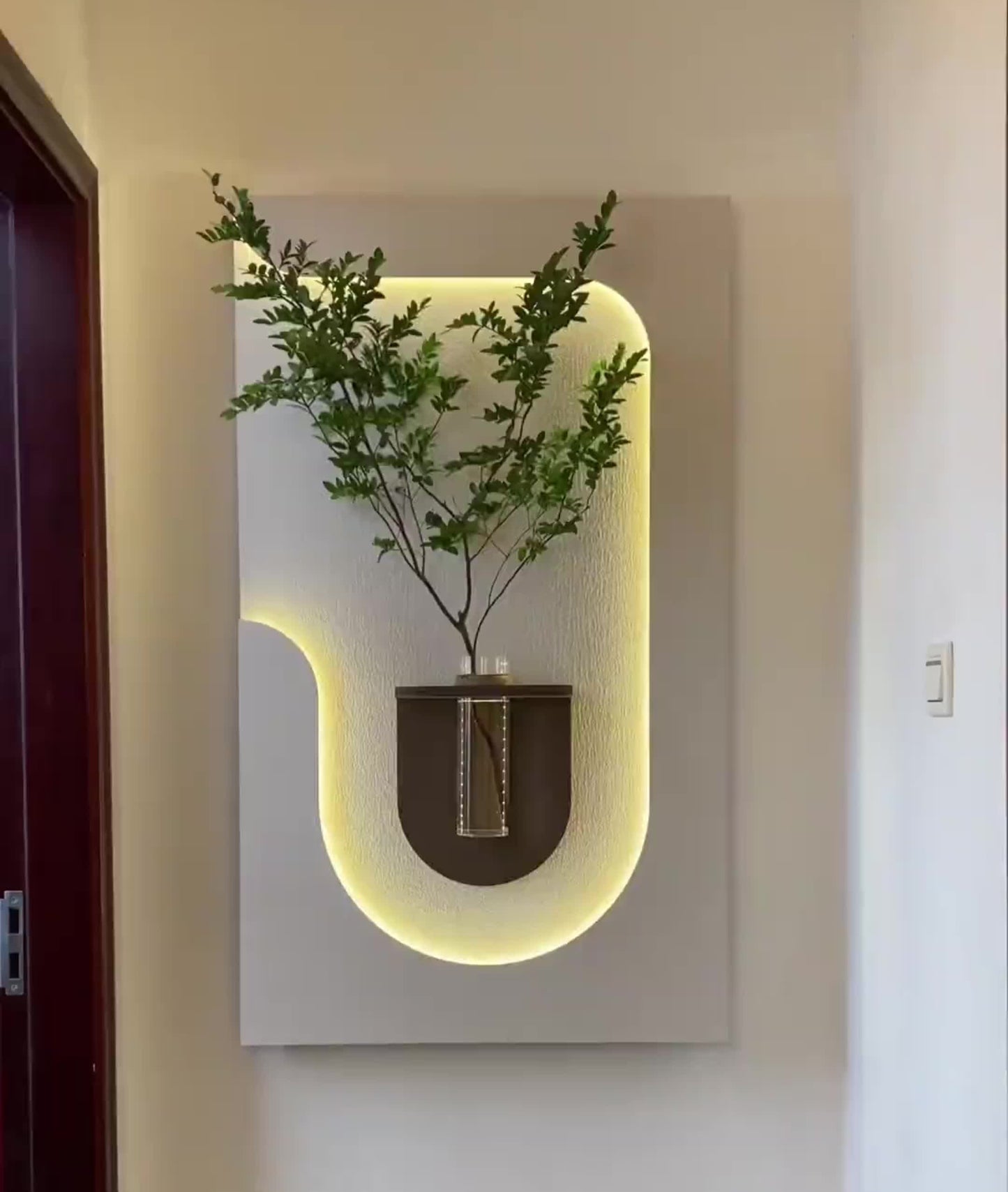 Organic Glow - Illuminated Modern Wall Art