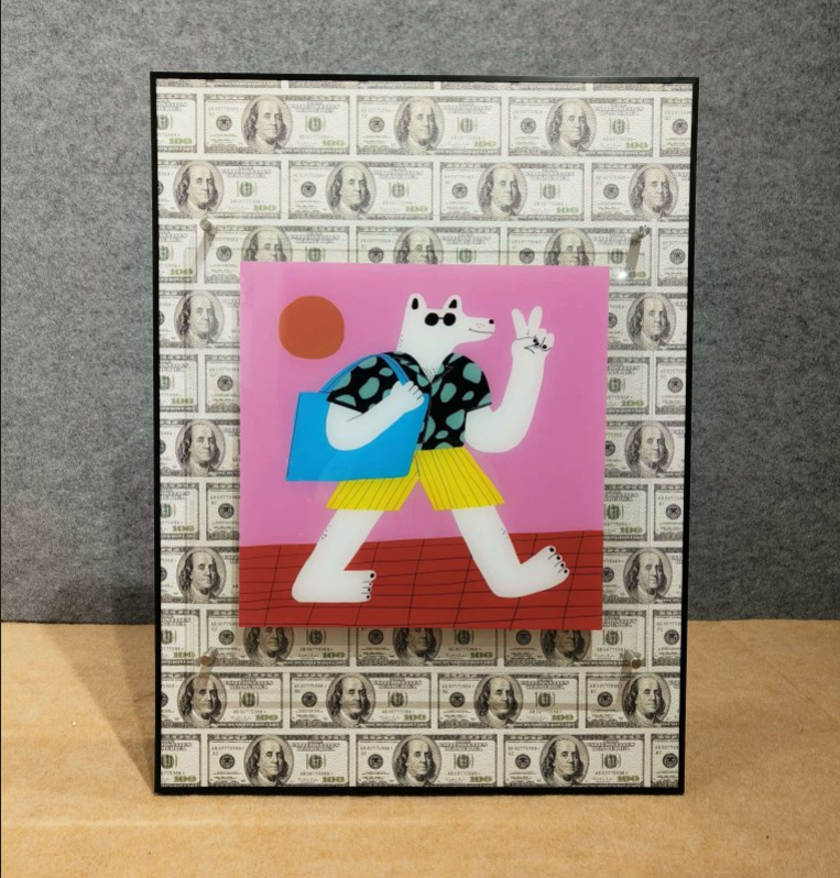 Cool Bear Swag: The Funky Financial Luxury Wall Art