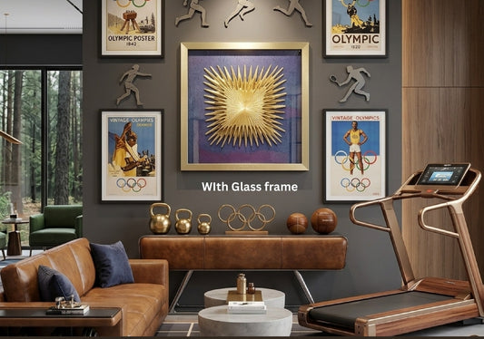 Radiant Burst 3D Starburst Shadow Box Wall Art - 20"x20" 3D shadow box wall art by Artiksha