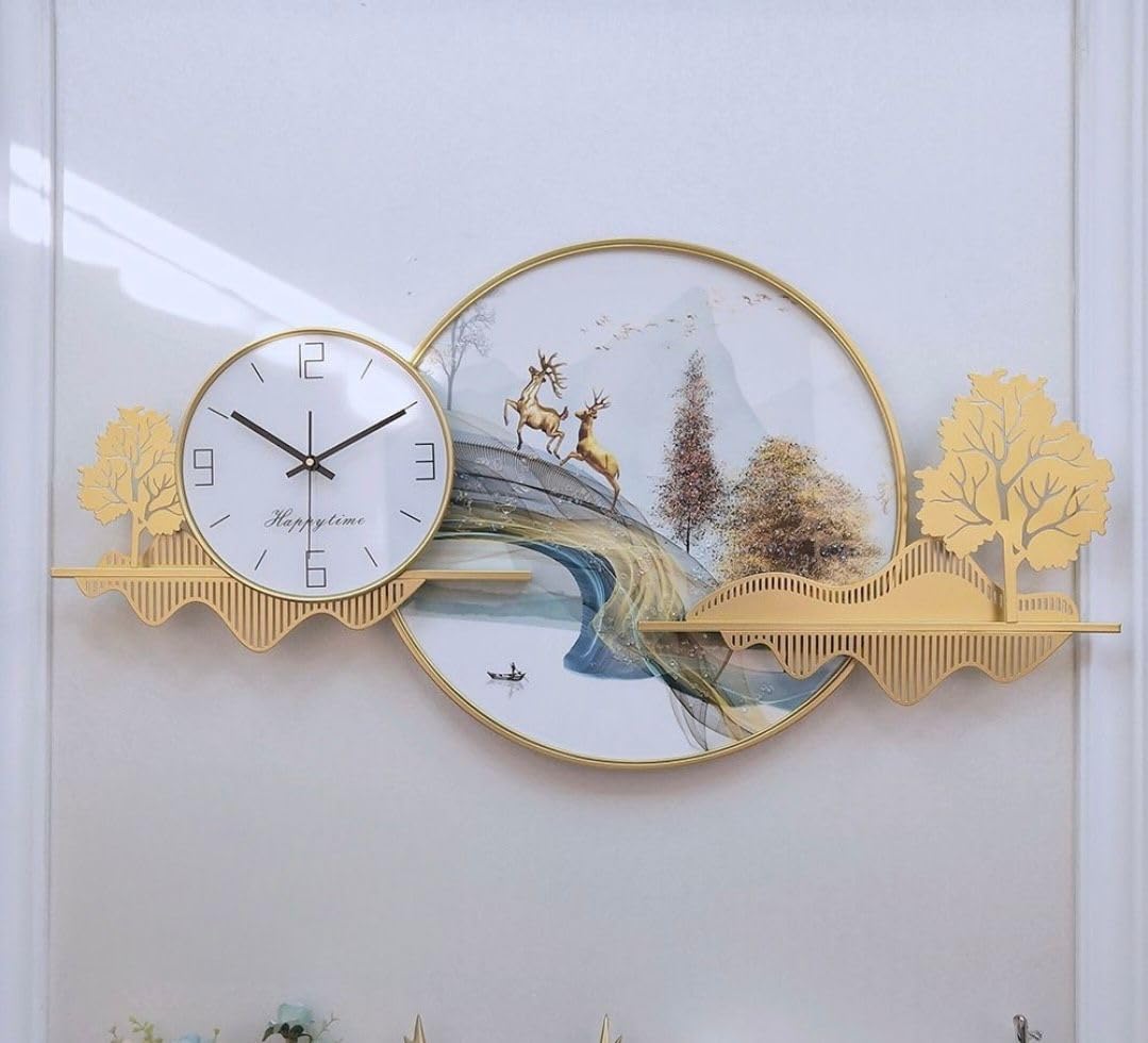 The Serene Meadow Wall Clock - Where Time Meets Tranquility