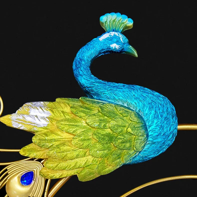 Peacock Metal Wall Clock: Elegance Meets Functionality 145cm x 75cm