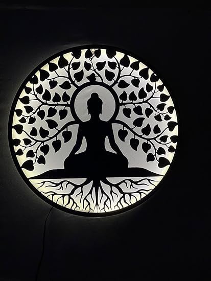 Buddha 3D Metal Wall Art – A Touch of Serenity and Elegance for Your Space