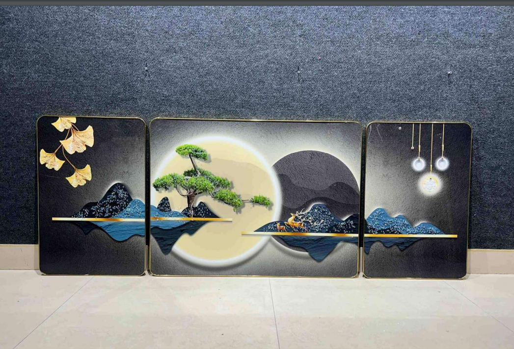 Modern Painting Set Of 3 Canvas Wall Painting & Art