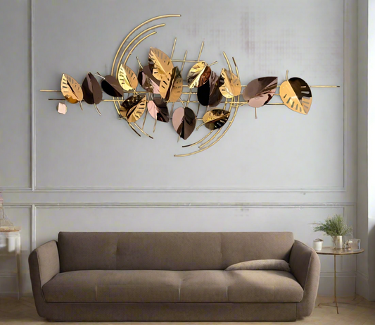 Artiksha Collection – Luxurious Metallic Leaf Wall Art