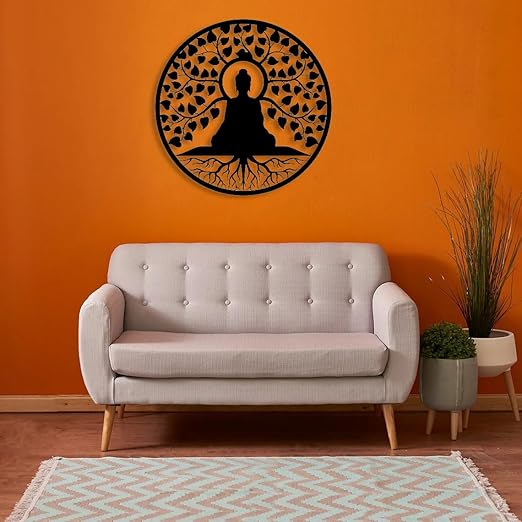 Buddha 3D Metal Wall Art – A Touch of Serenity and Elegance for Your Space