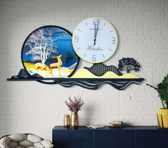 Artistic Silent Wall Clock – Elegance in Every Detail