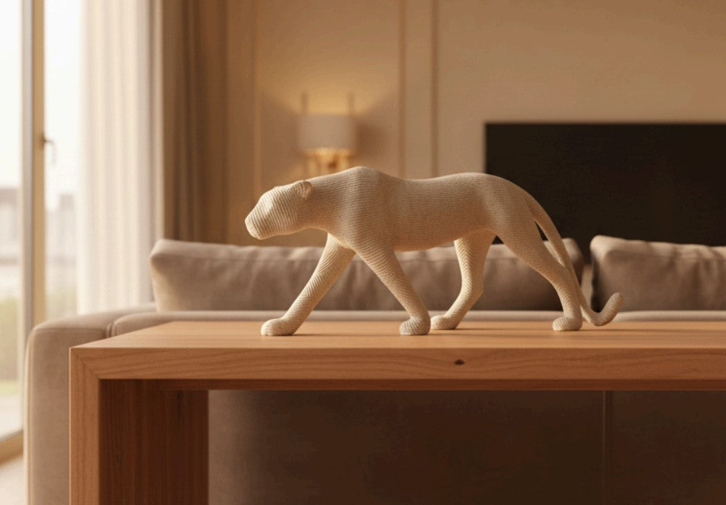 Textured Panther Figurine – A Symbol of Strength, Elegance, and C