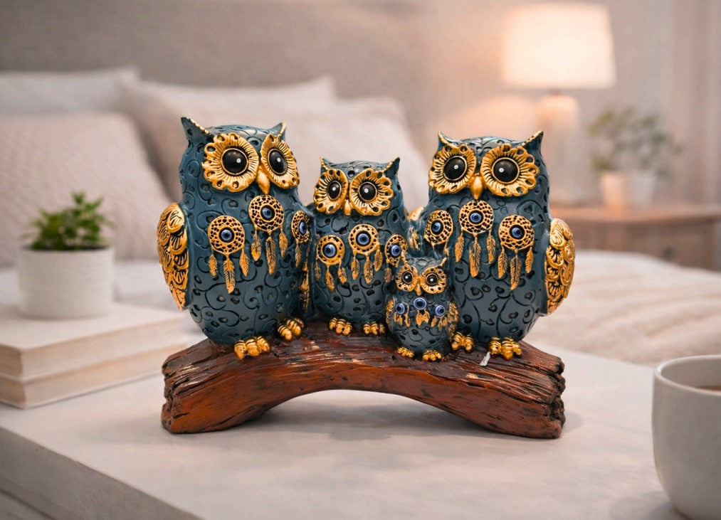 OWL Family Figurines – A Symbol of Wisdom, Protection, and Togeth