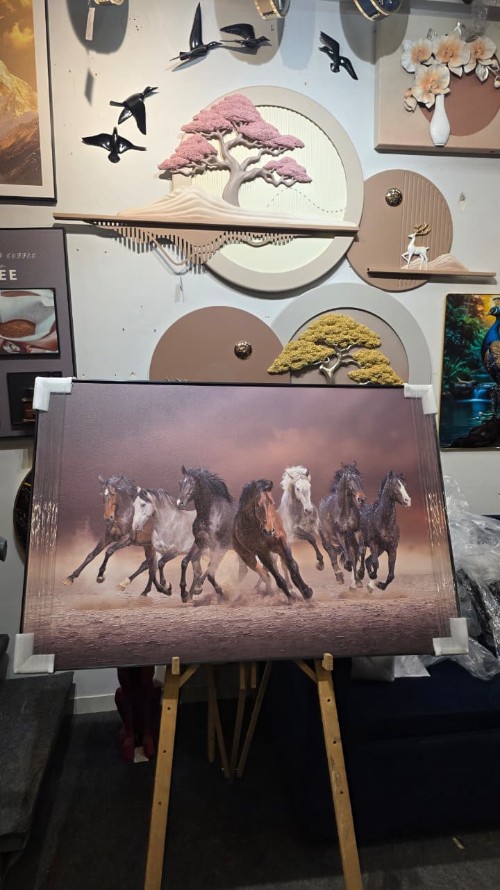 Majestic Seven – Running Horses Luxury Wall Art
