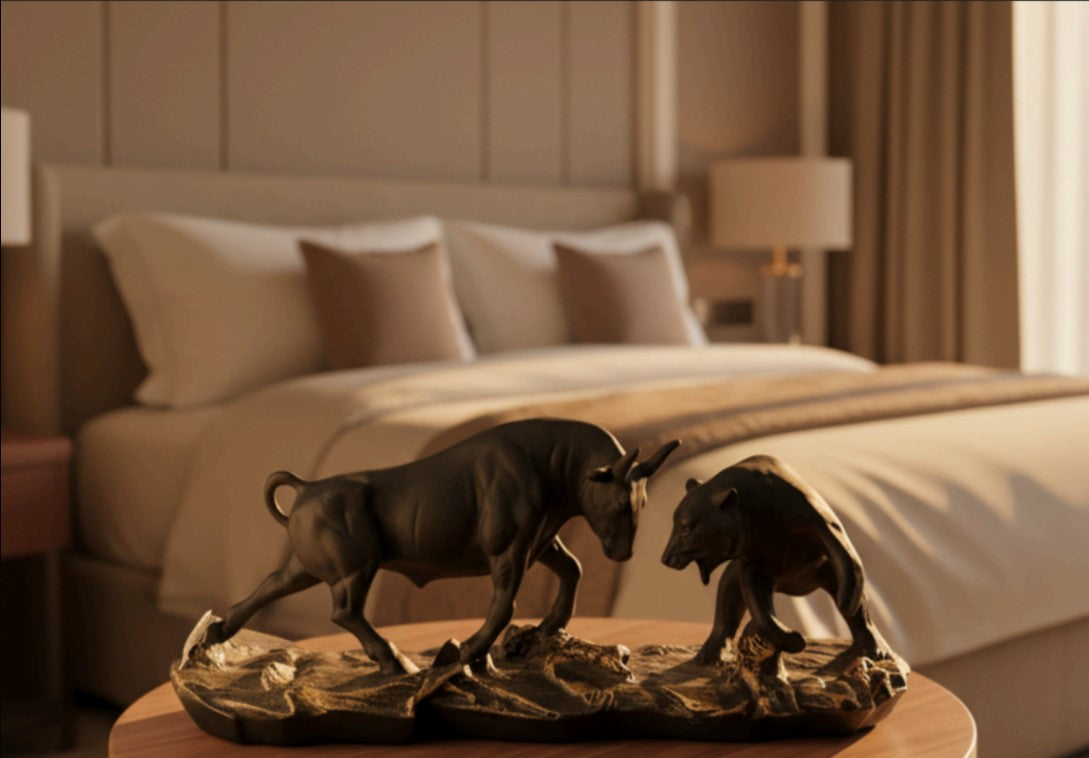 Bear and Bull Figurine – A Symbol of Strength, Power, and Market