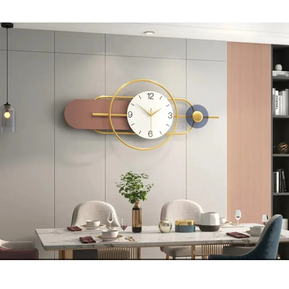 Golden Hour - Modern Abstract Wall Clock