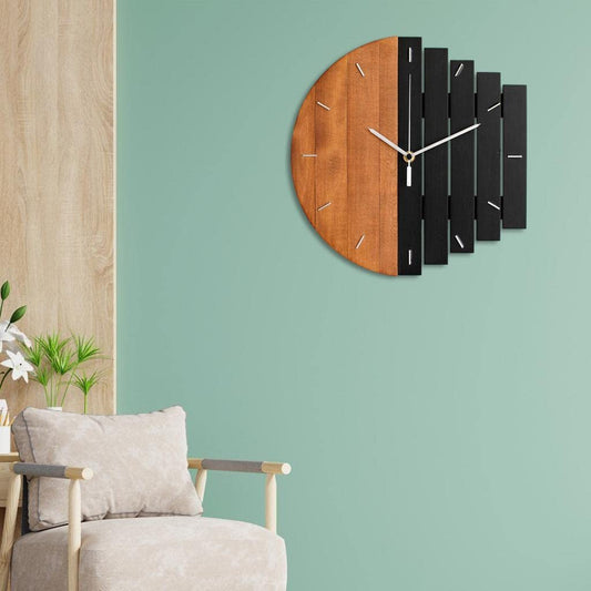 Day & Night - Modern Abstract Wall Clock