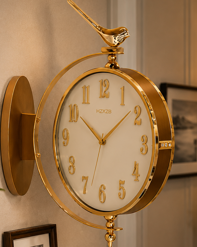 Golden Bird Premium Wall Clock