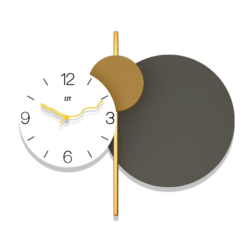 Eclipse Time - Modern Abstract Wall Clock with LED Light