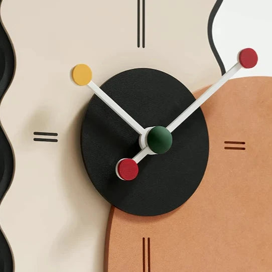 Wave Clock: A Blend of Art and Functionality 12 x 8 Inch