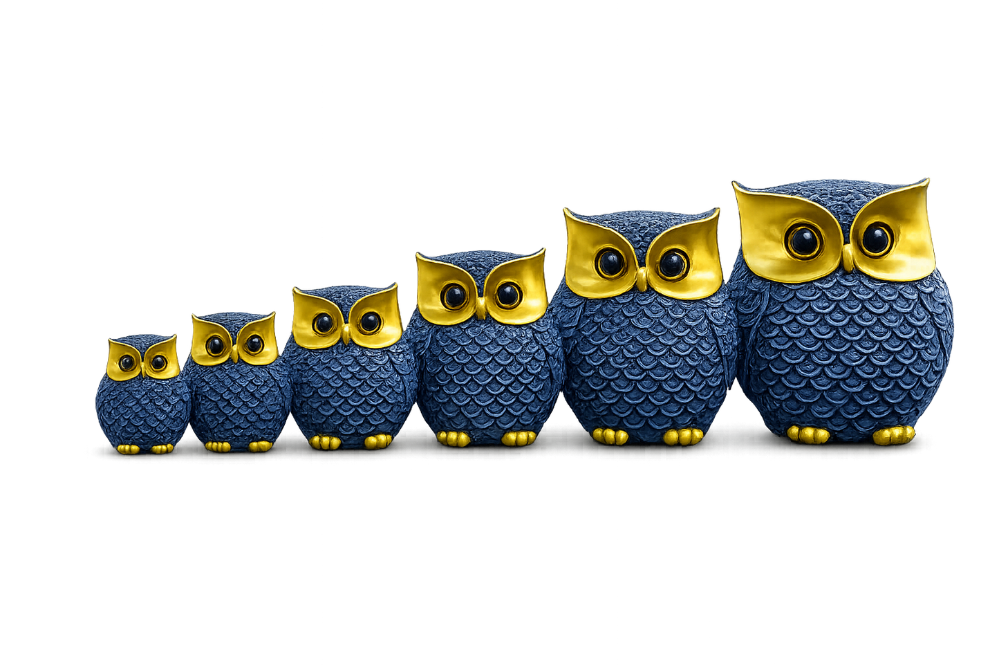 OWL Family Figurines (Set of 5) – A Symbol of Wisdom, Growth, and