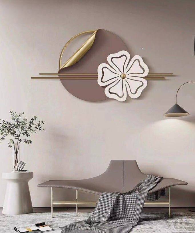 Blooming Bloom - Modern Floral Metal Wall Sculpture